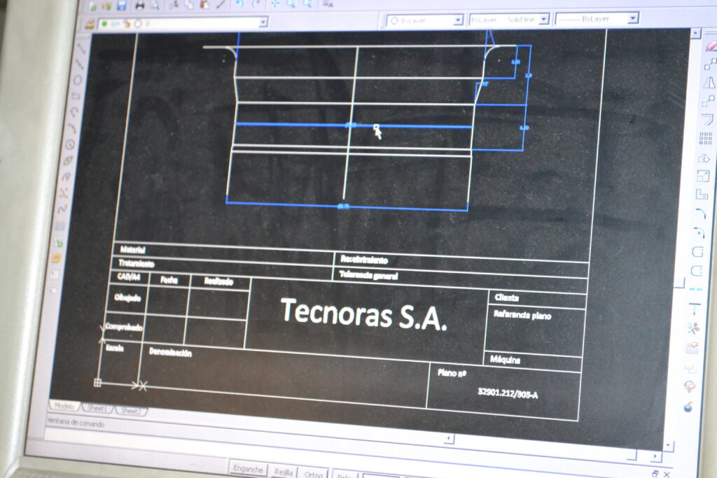 Diagráma digital para una pieza mecánica